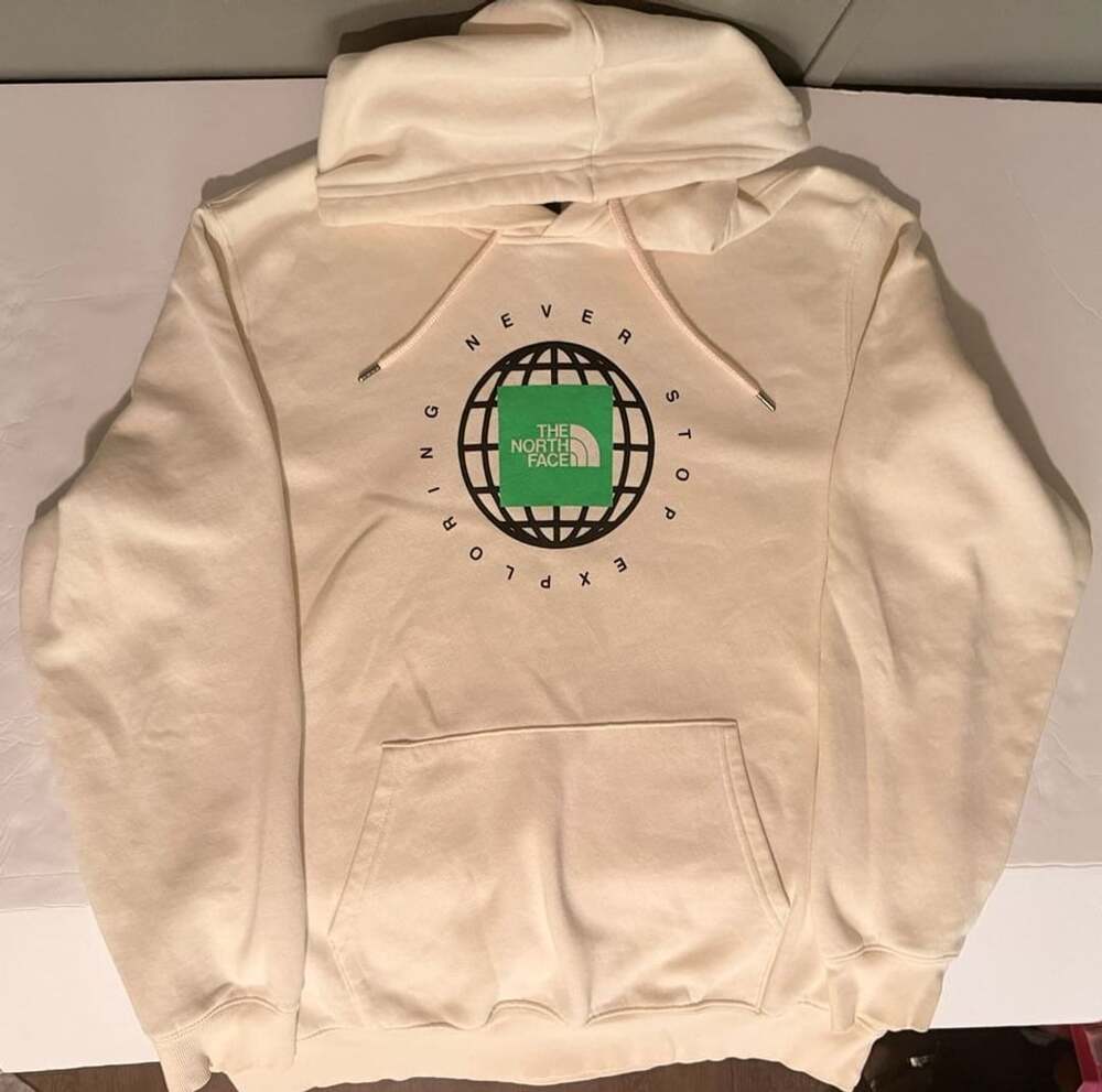 The North Face Geo NSE Pullover Hoodie Gardenia White XL